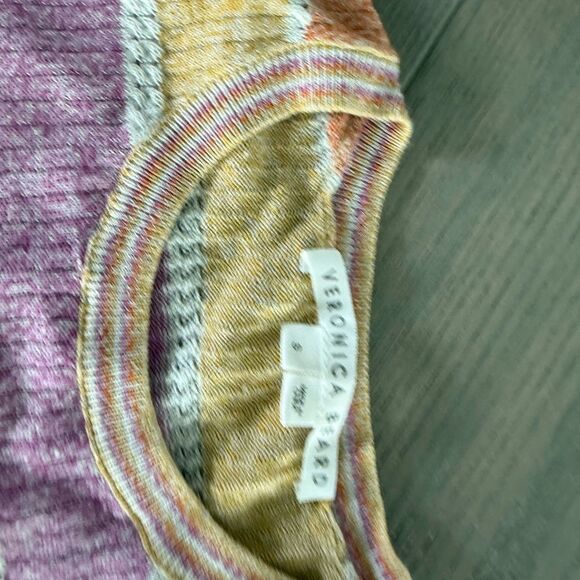 Veronica Beard Purple and Gold Knit Top, Small - Picture 7 of 9